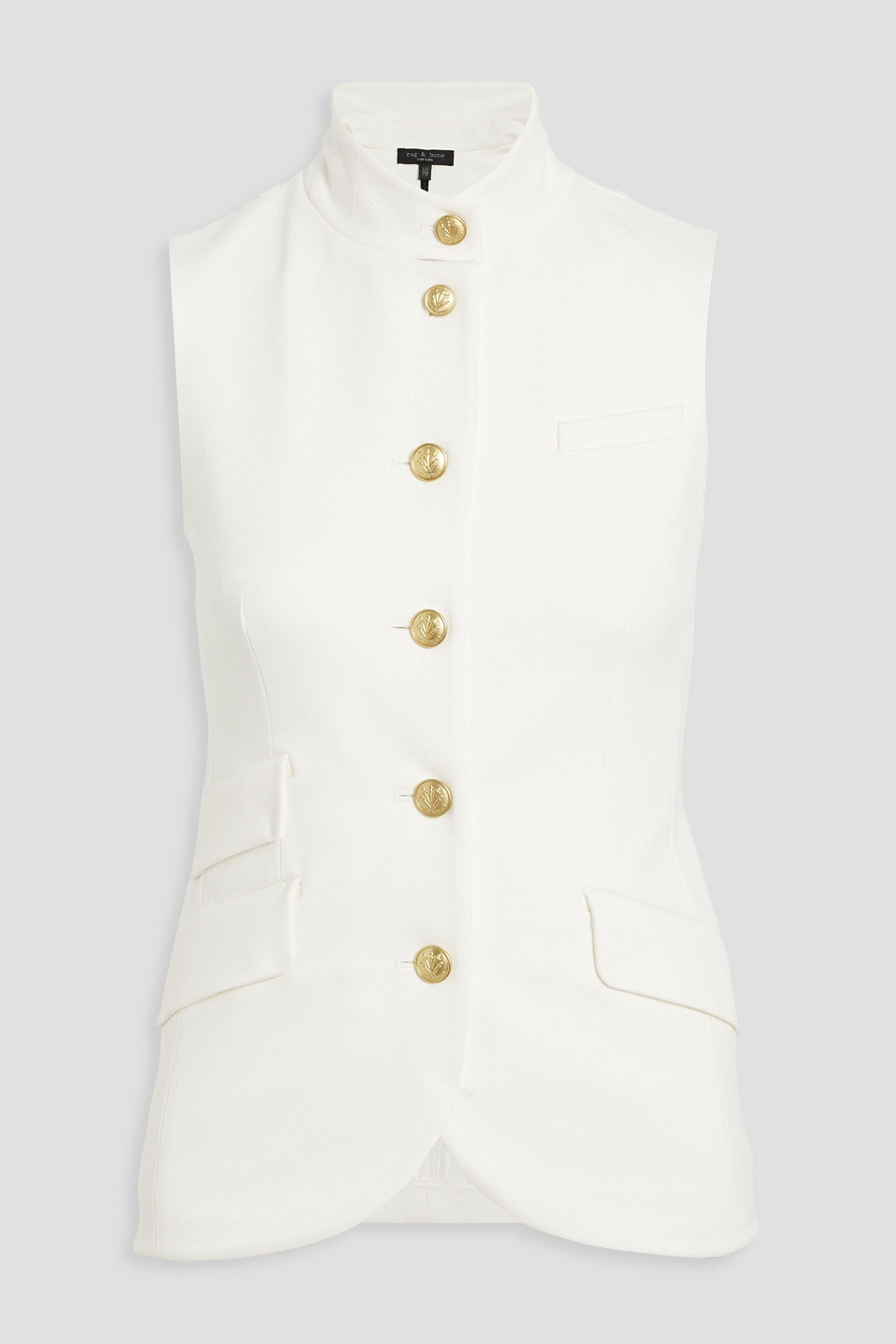 Rag & Bone Slade Button-front Vest In White