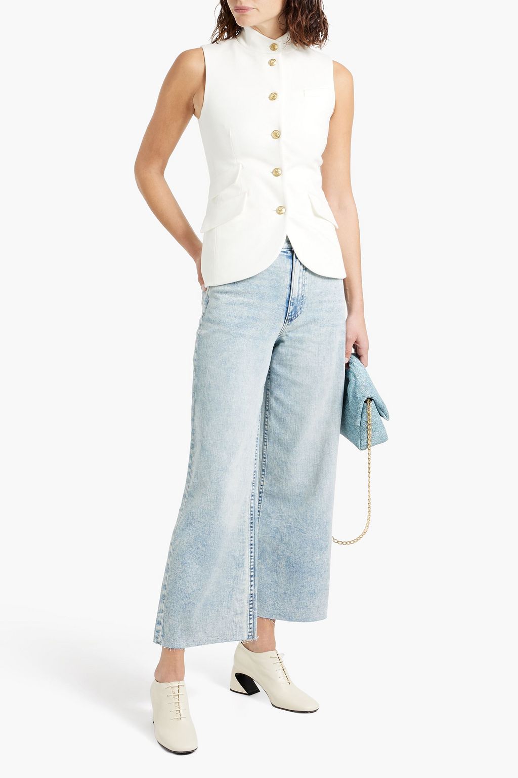 RAG & BONE Slade pinstriped jersey vest