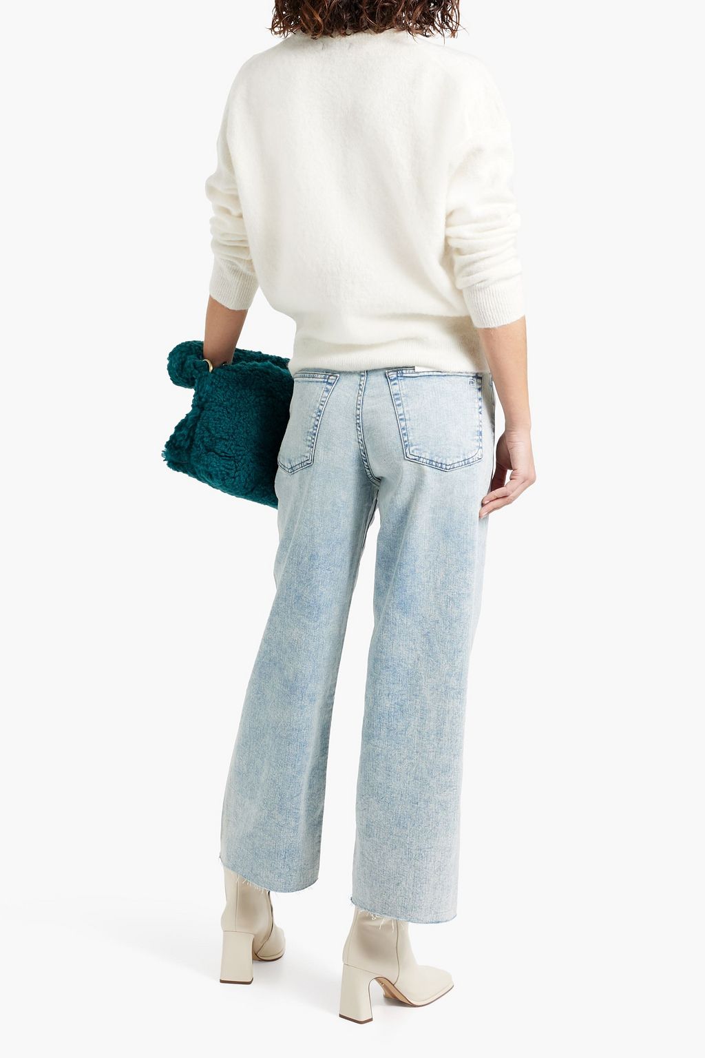 RAG & BONE كنزة رياضية "لاني" من نسيج محبوك وممشّط