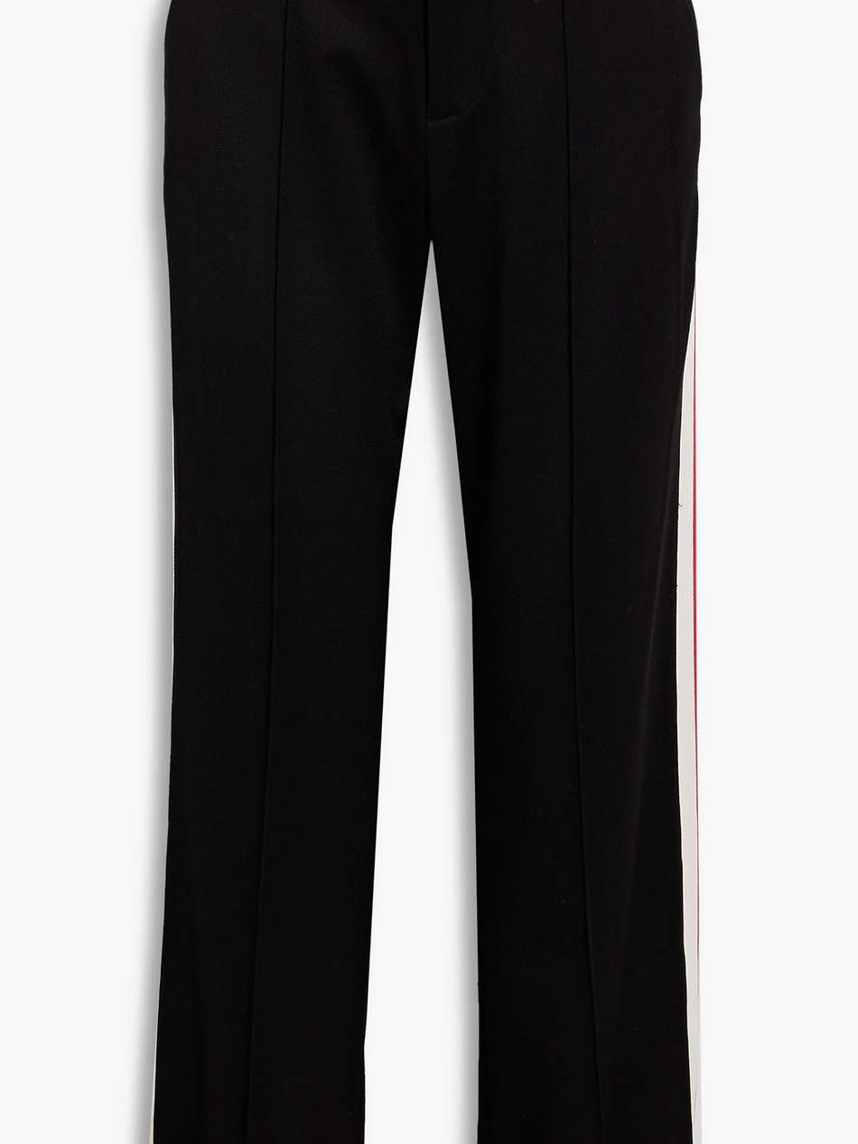 ming striped cady straight-leg pants