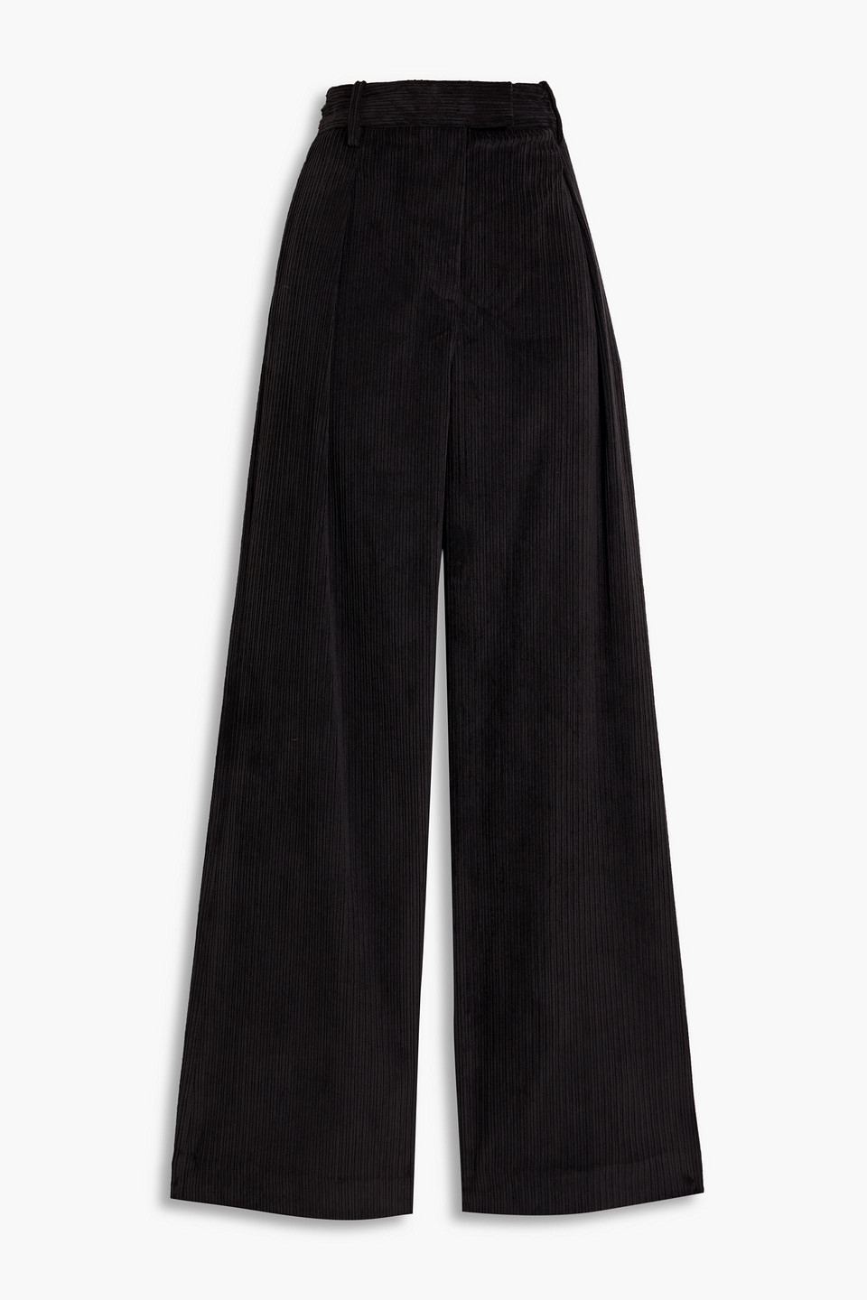 Rag & Bone Bennett Corduroy Wide-leg Pants In Black