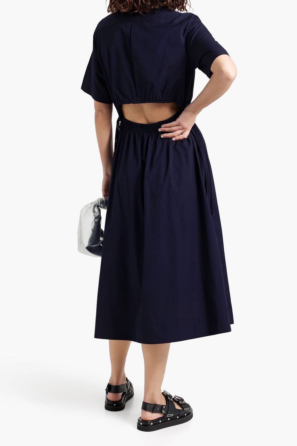 RAG & BONE Ronan cutout cotton-poplin midi dress