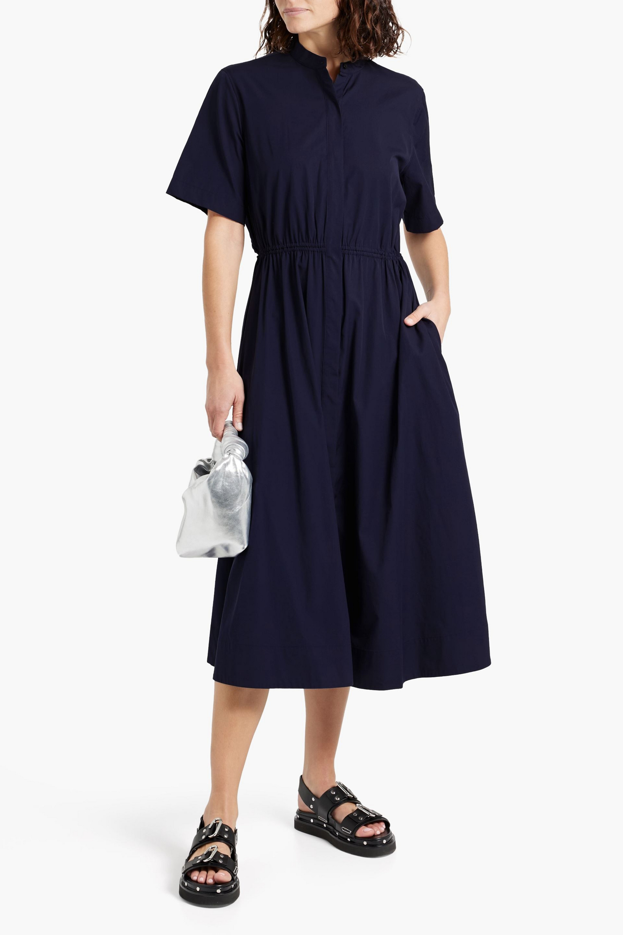 rag & bone Ronan cutout cotton-poplin midi dress