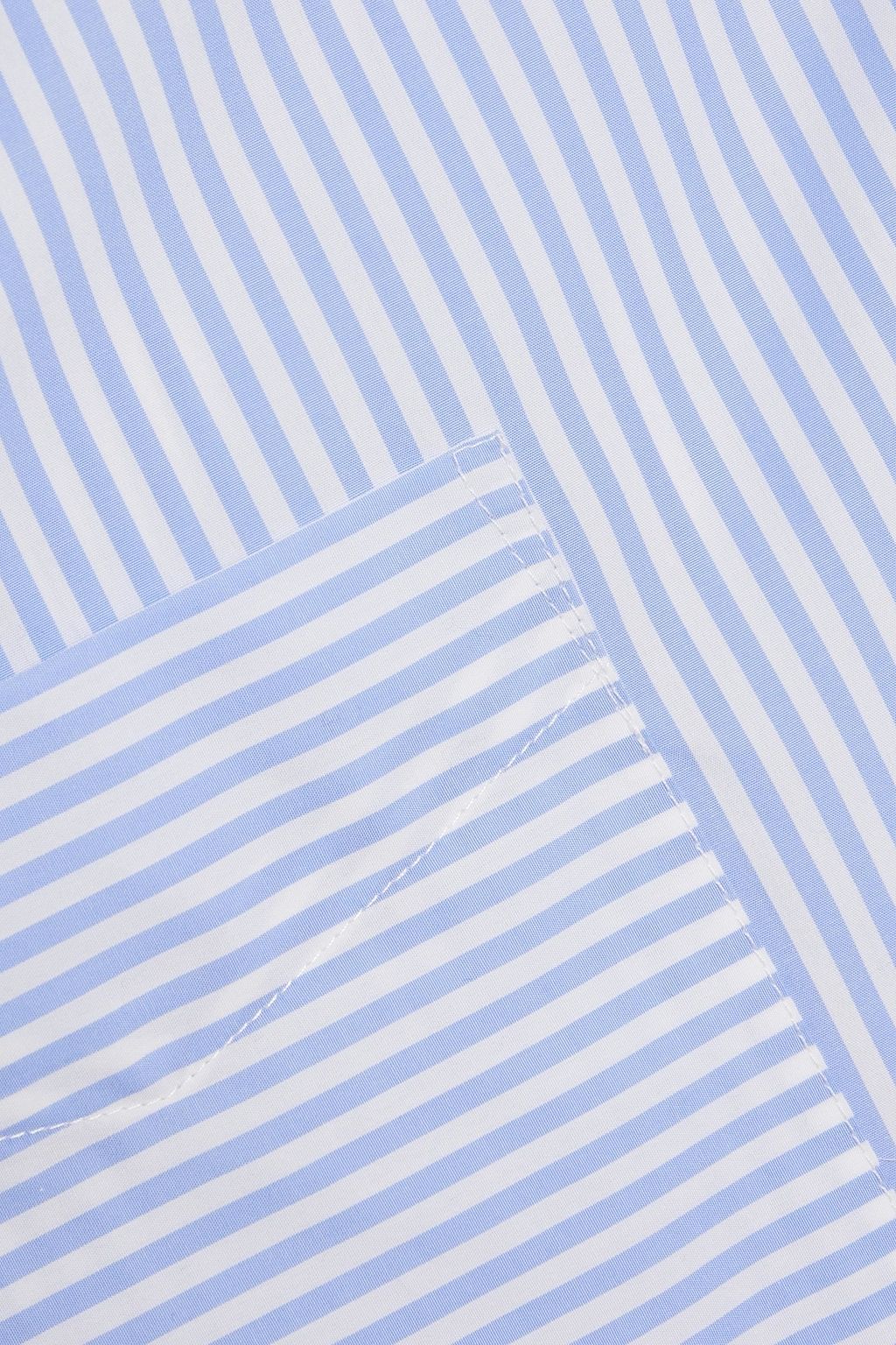 RAG & BONE Beatrice cropped striped cotton-poplin shirt