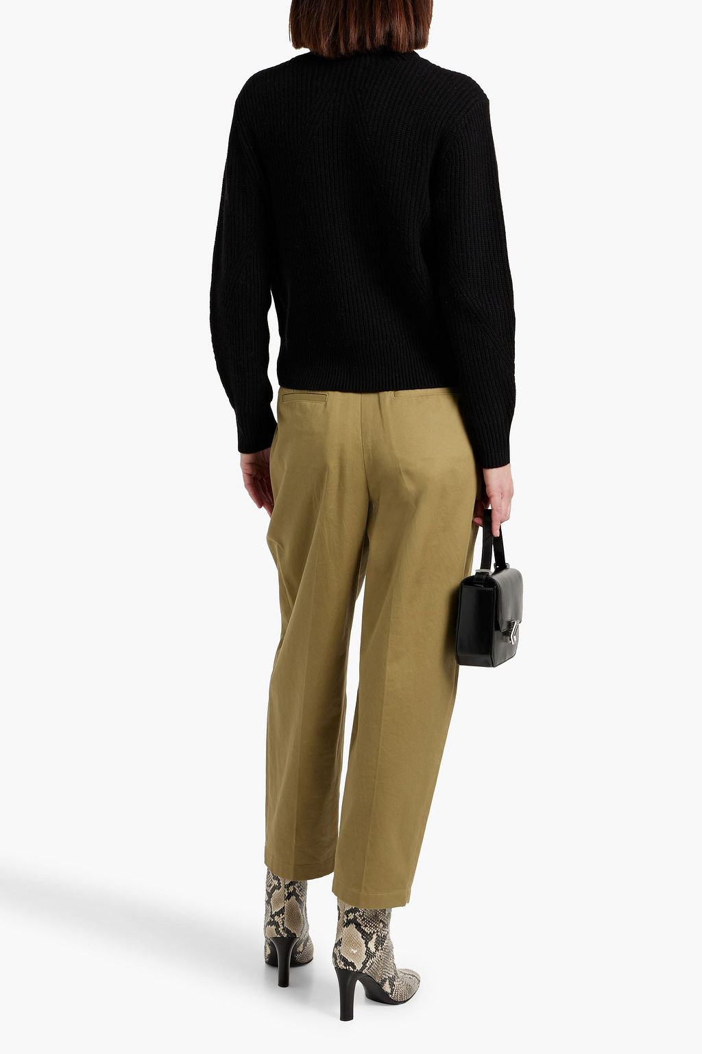 RAG & BONE Penelope ribbed wool and cashmere-blend turtleneck sweater