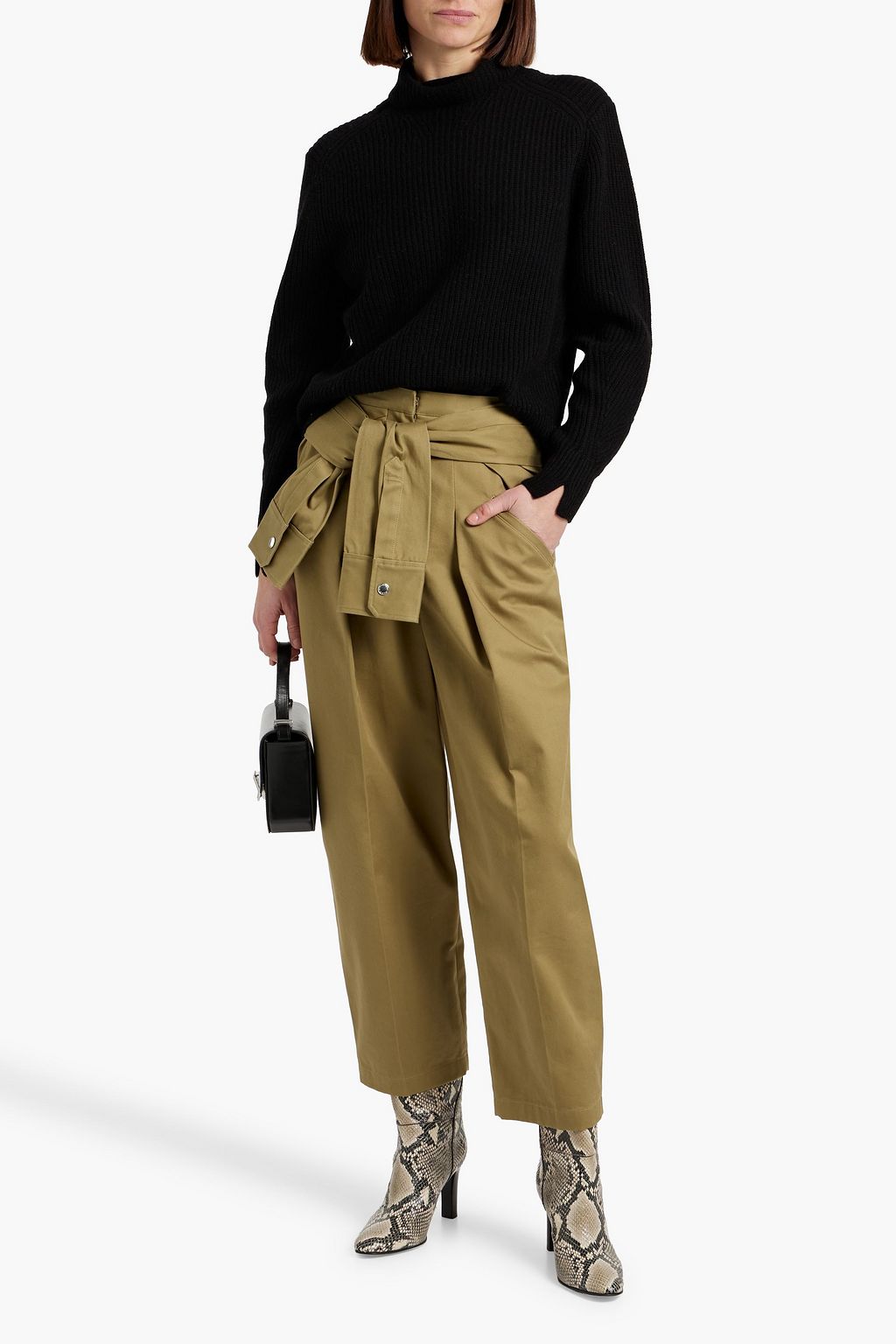 RAG & BONE Penelope ribbed wool and cashmere-blend turtleneck sweater