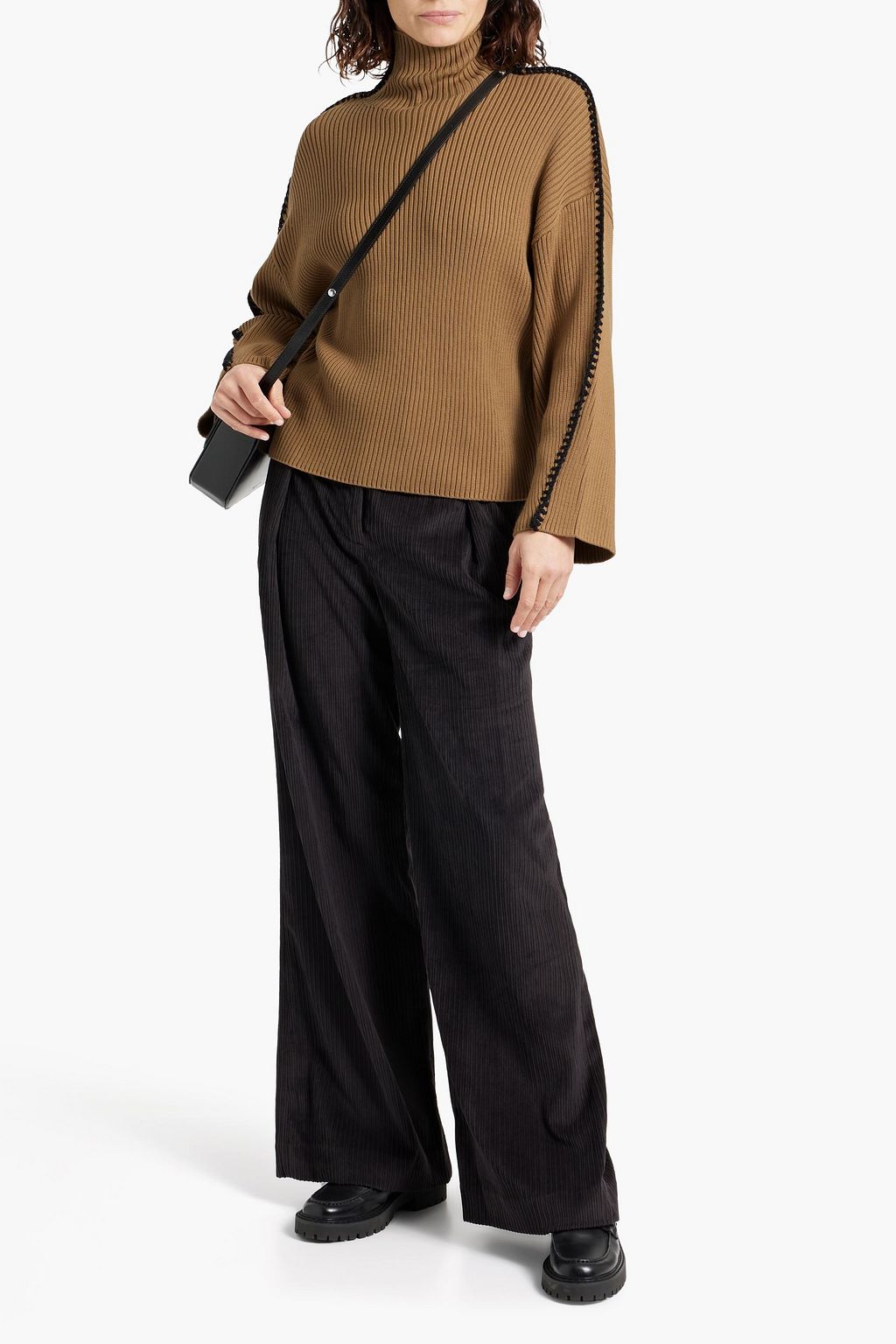 RAG & BONE Alli ribbed cotton turtleneck sweater
