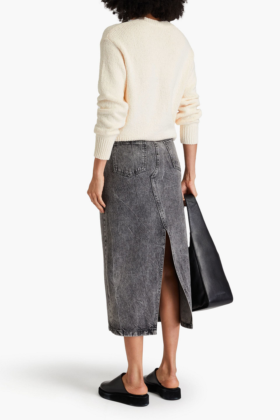Vince Cotton-blend Sweater In Elfenbein