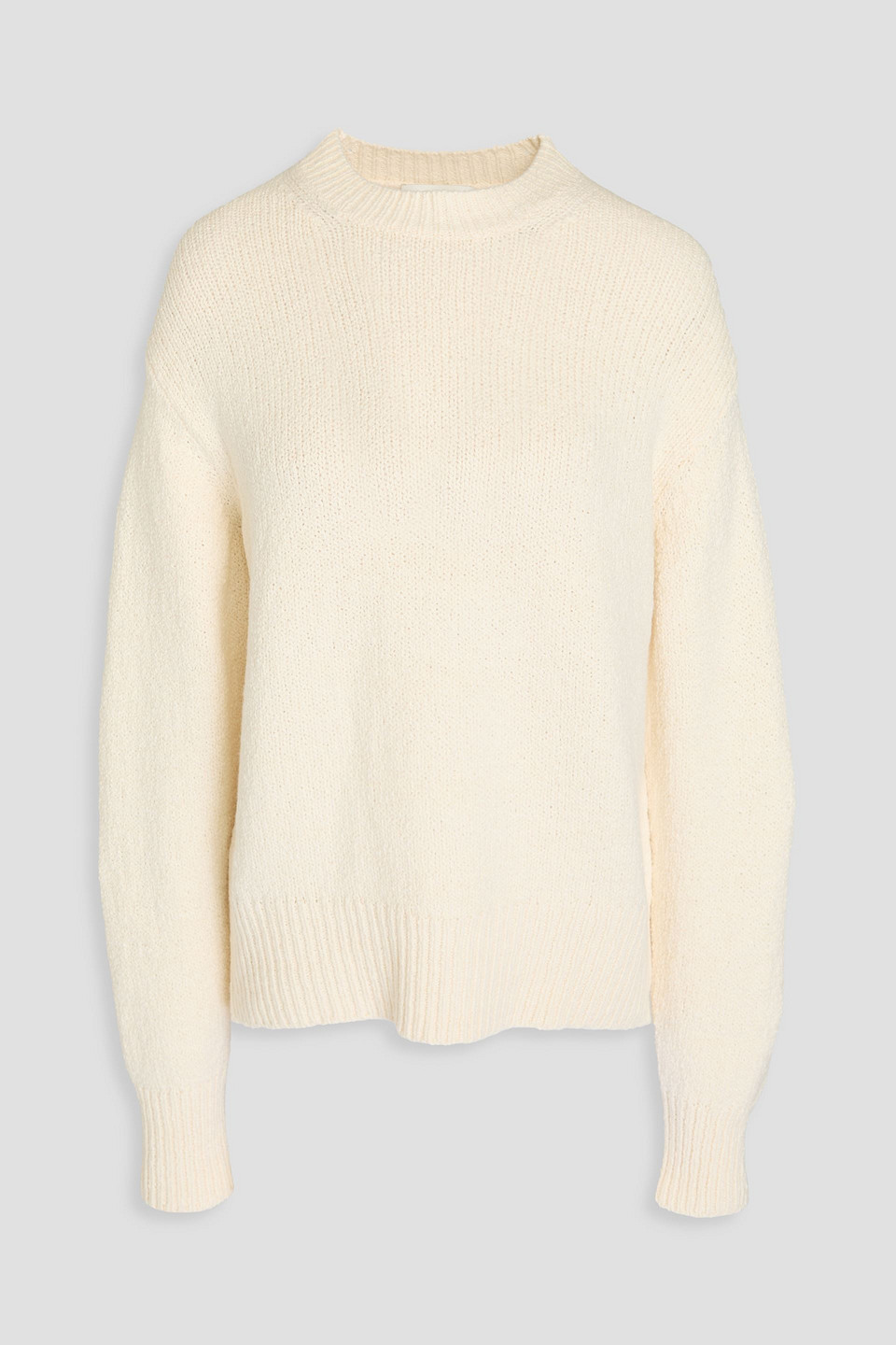 Vince Cotton-blend Sweater In Elfenbein