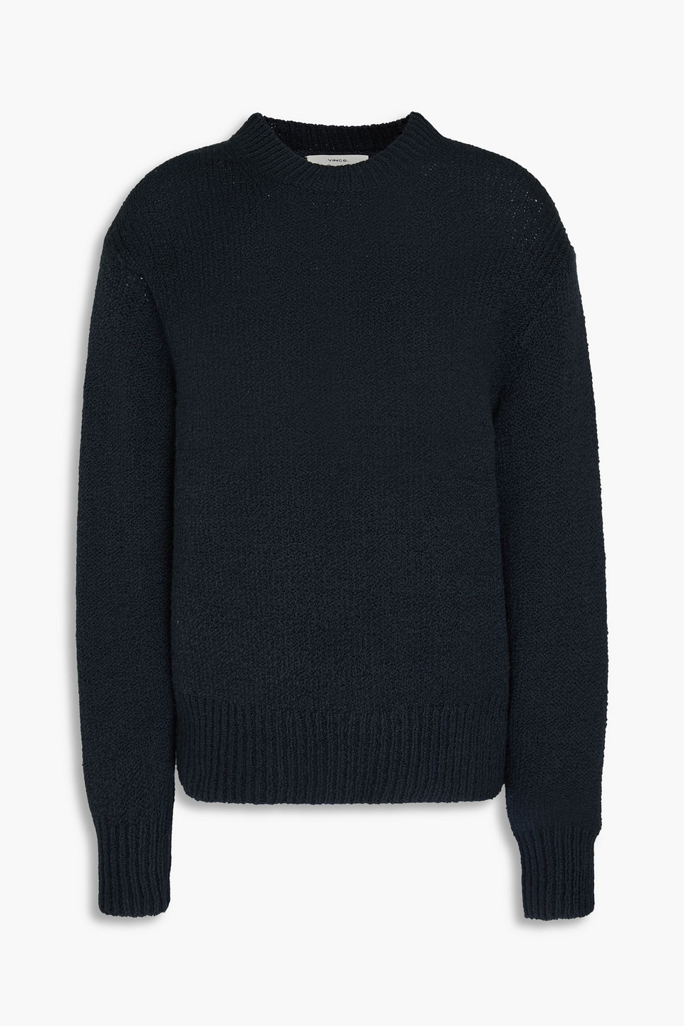 Vince Cotton-blend Jumper In Nachtblau