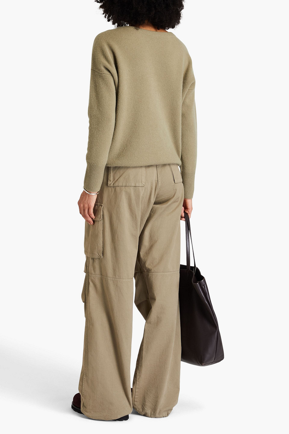 VINCE WOOL AND CASHMERE-BLEND SWEATER