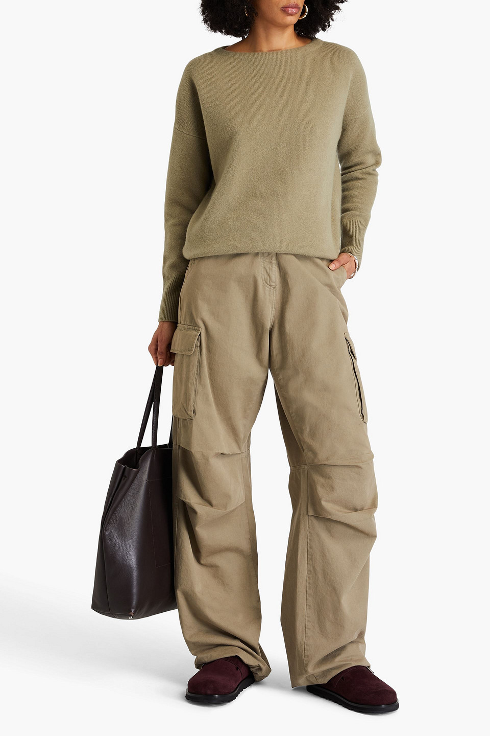 VINCE WOOL AND CASHMERE-BLEND SWEATER