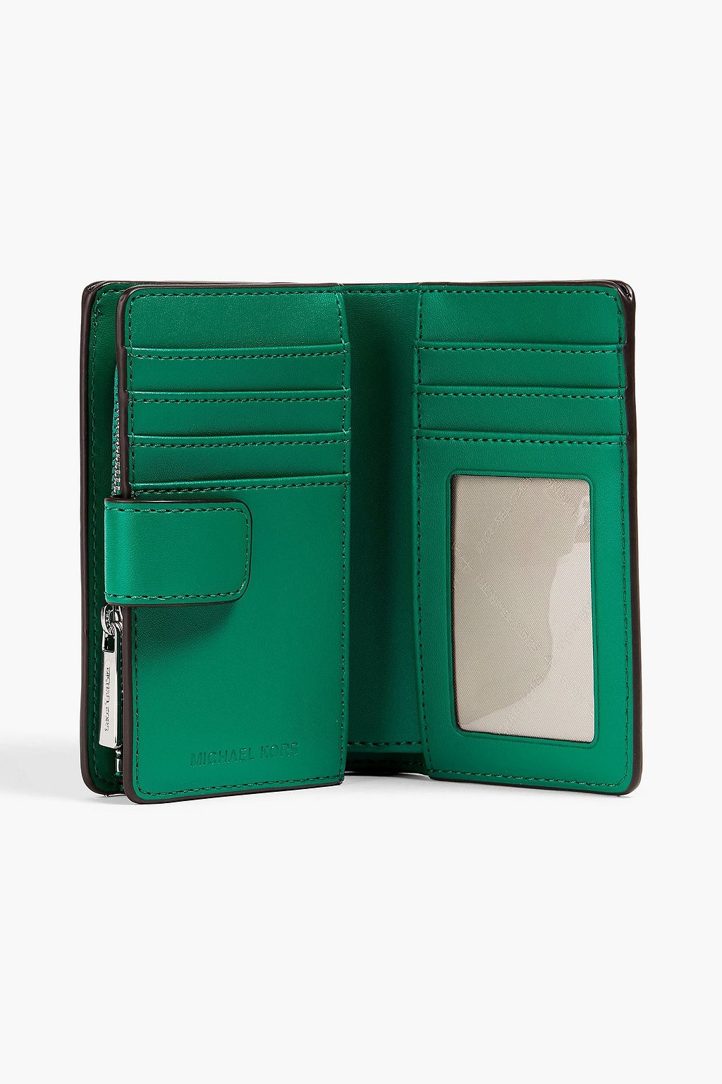 MICHAEL MICHAEL KORS Jet Set logo-print faux textured-leather wallet