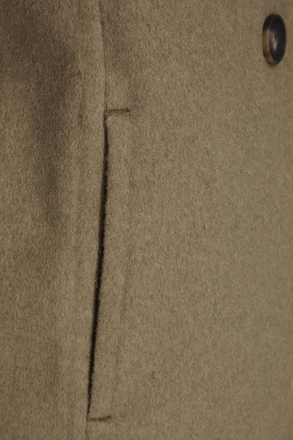 VINCE. Double-breasted wool-blend felt coat