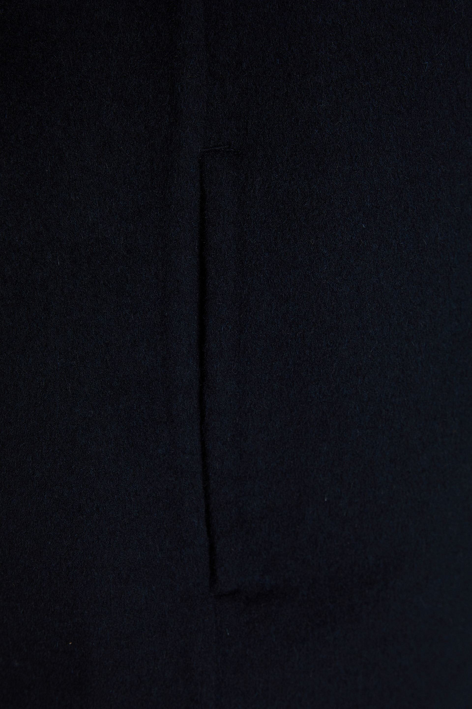 Vince Double-breasted Wool-blend Felt Coat In Nachtblau