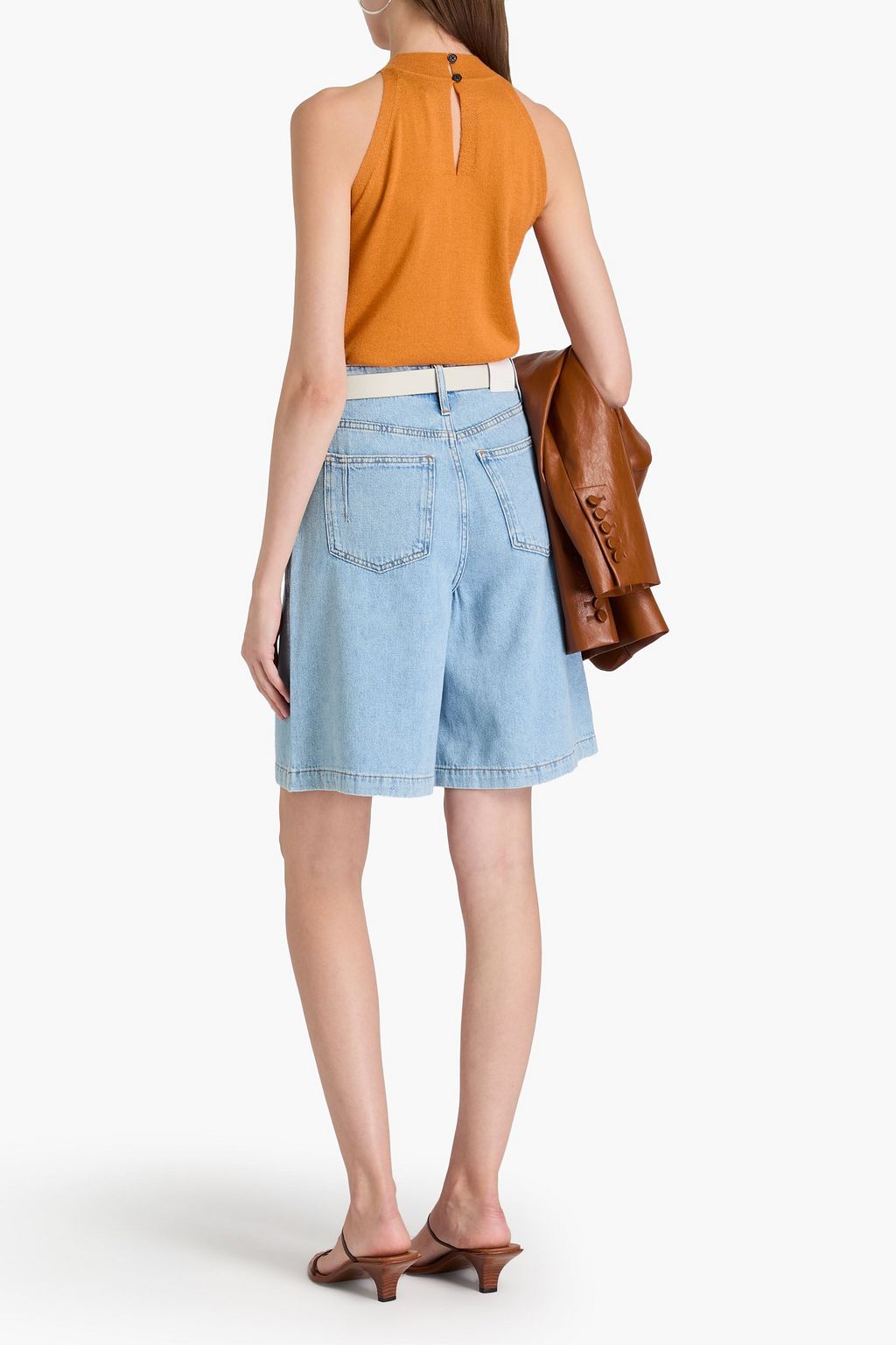 DEREK LAM 10 CROSBY شورت "دانا" من الدينم