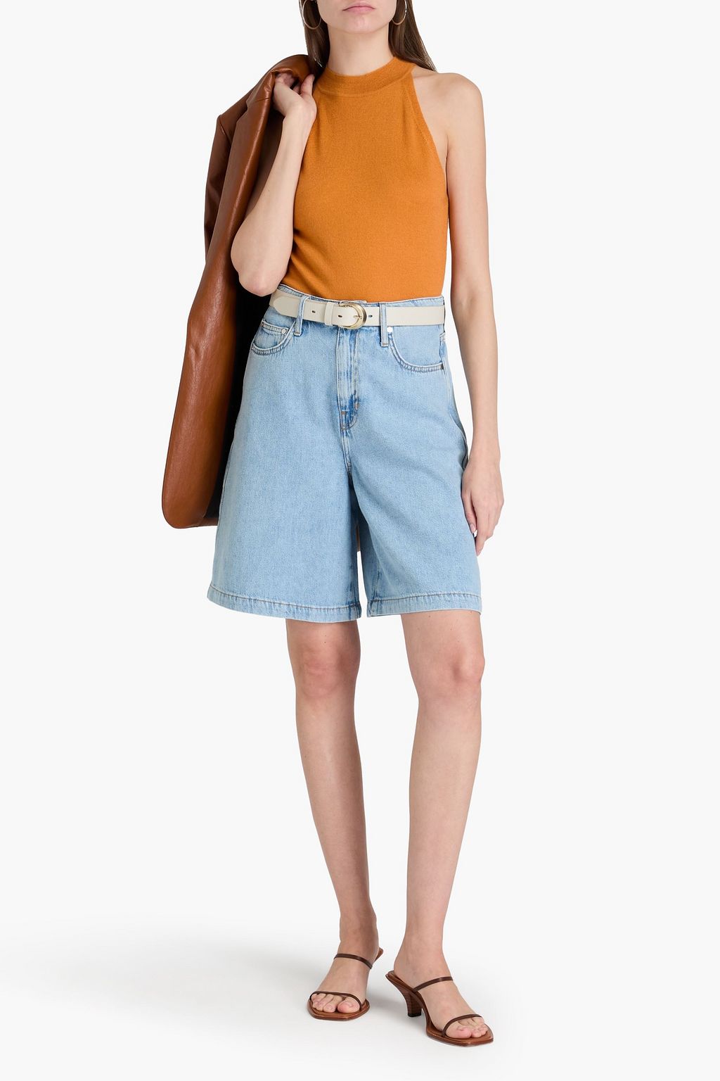 DEREK LAM 10 CROSBY شورت "دانا" من الدينم