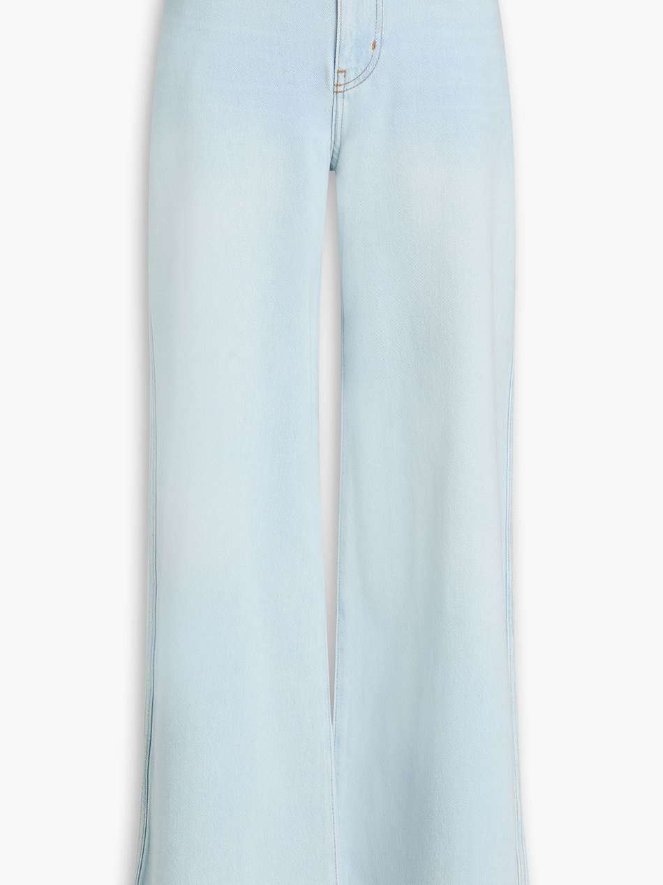 coralie faded high-rise wide-leg jeans