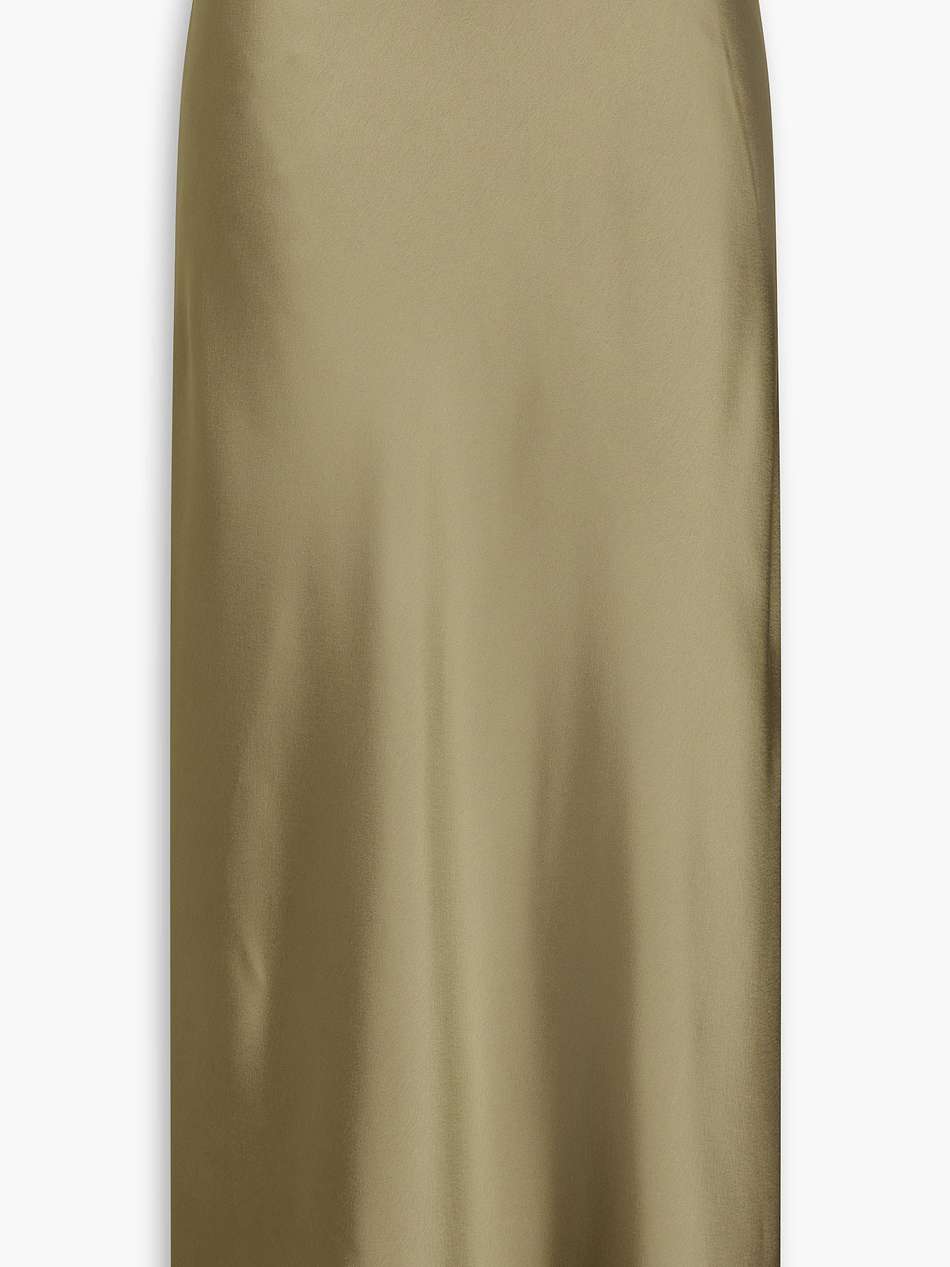 satin midi skirt