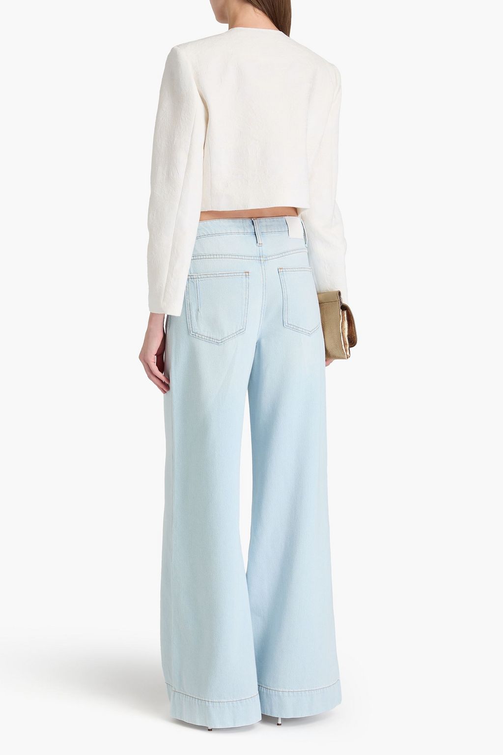 DEREK LAM 10 CROSBY Juliette cropped jacquard jacket
