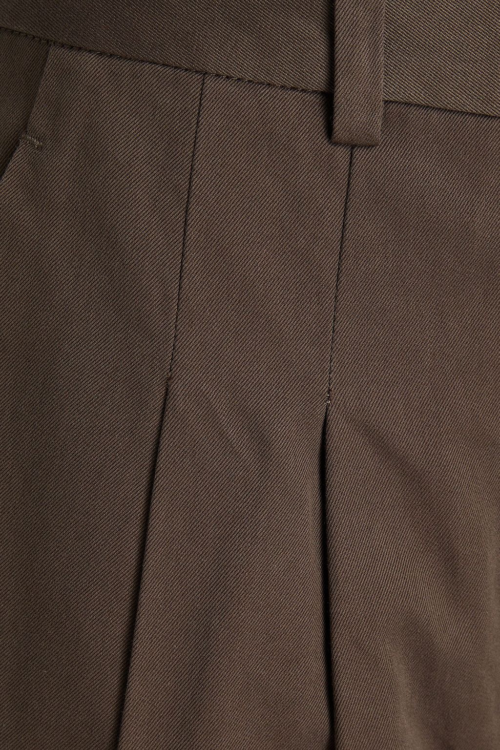 DEREK LAM 10 CROSBY 코튼 텐셀™ 혼방 트윌 와이드 레그 팬츠