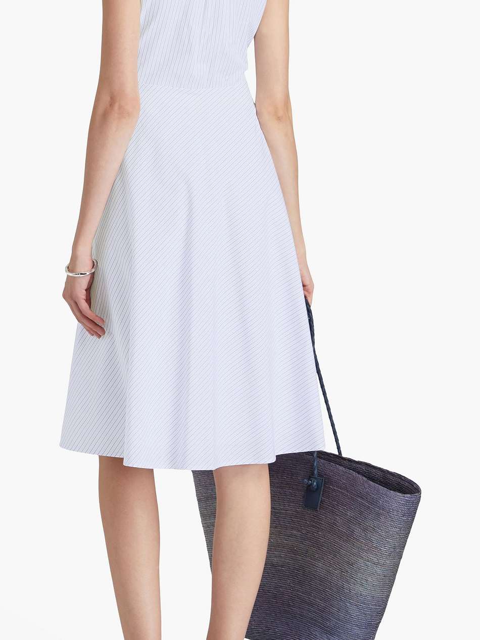 reena striped cotton-poplin shirt dress