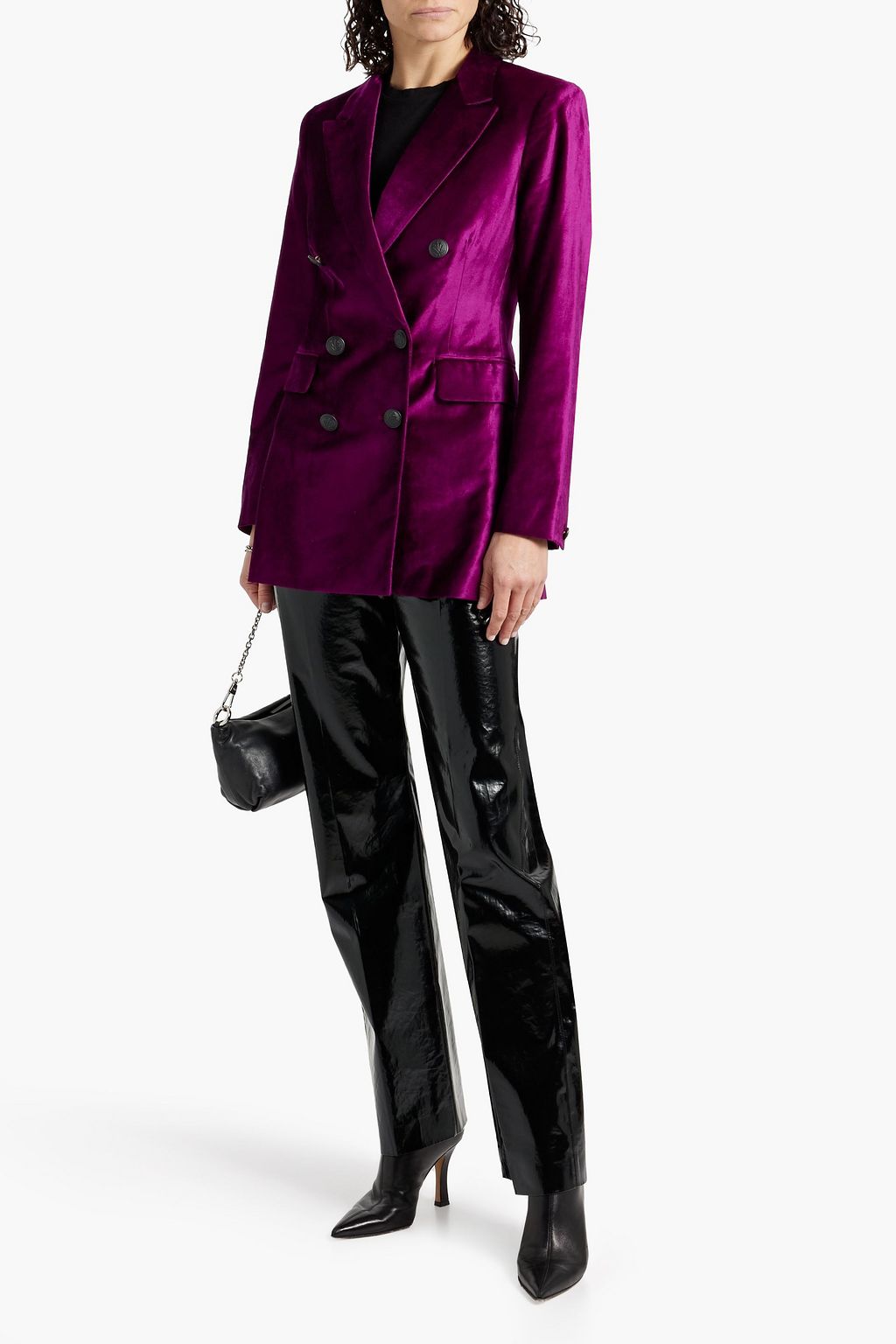 RAG & BONE Opal double-breasted cotton-blend velvet blazer