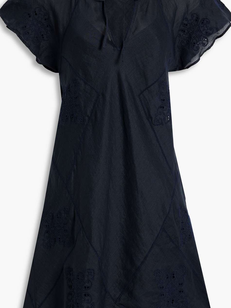 delancy broderie anglaise ramie mini dress