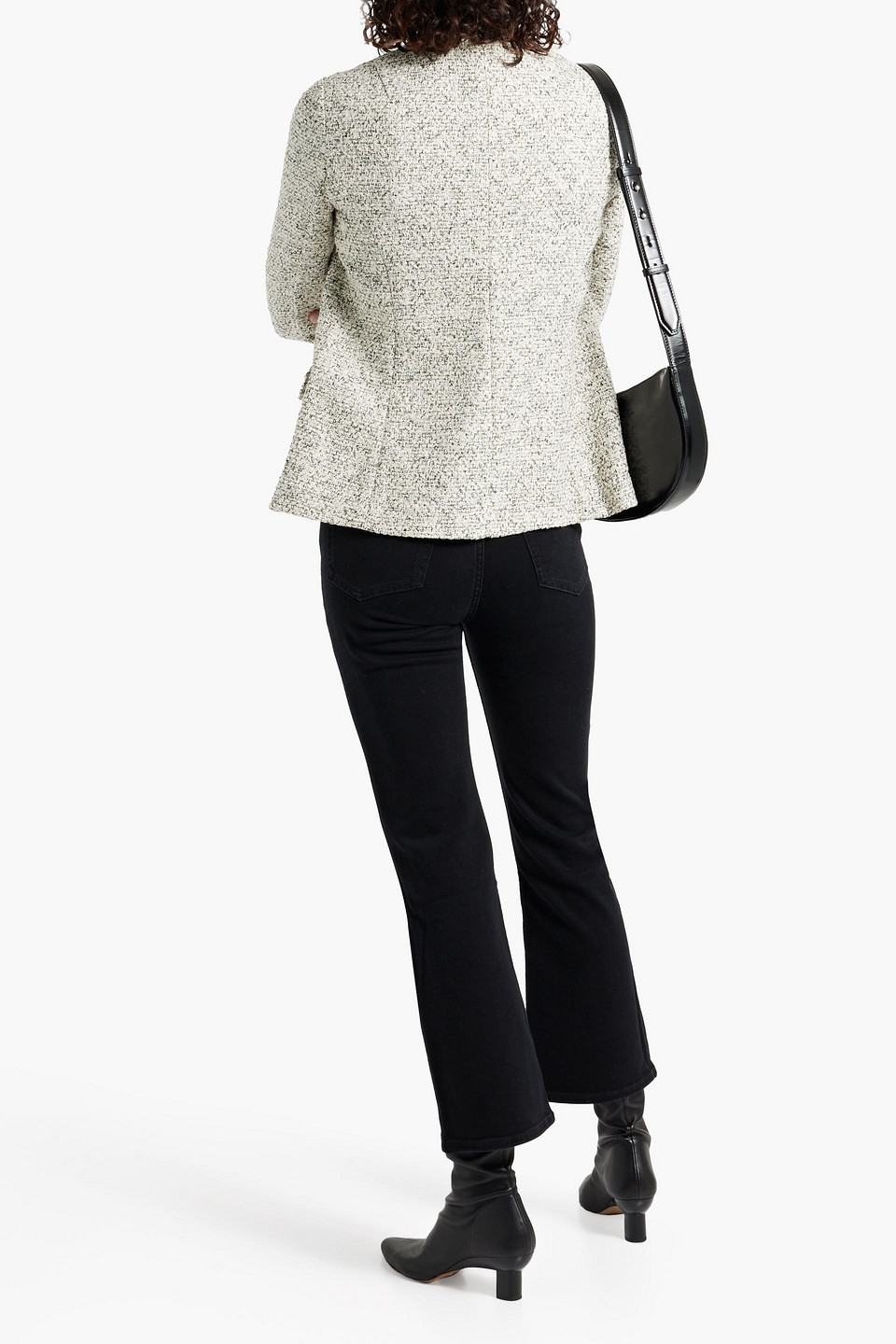 Rag & Bone Elise Tweed Blazer In Ivory