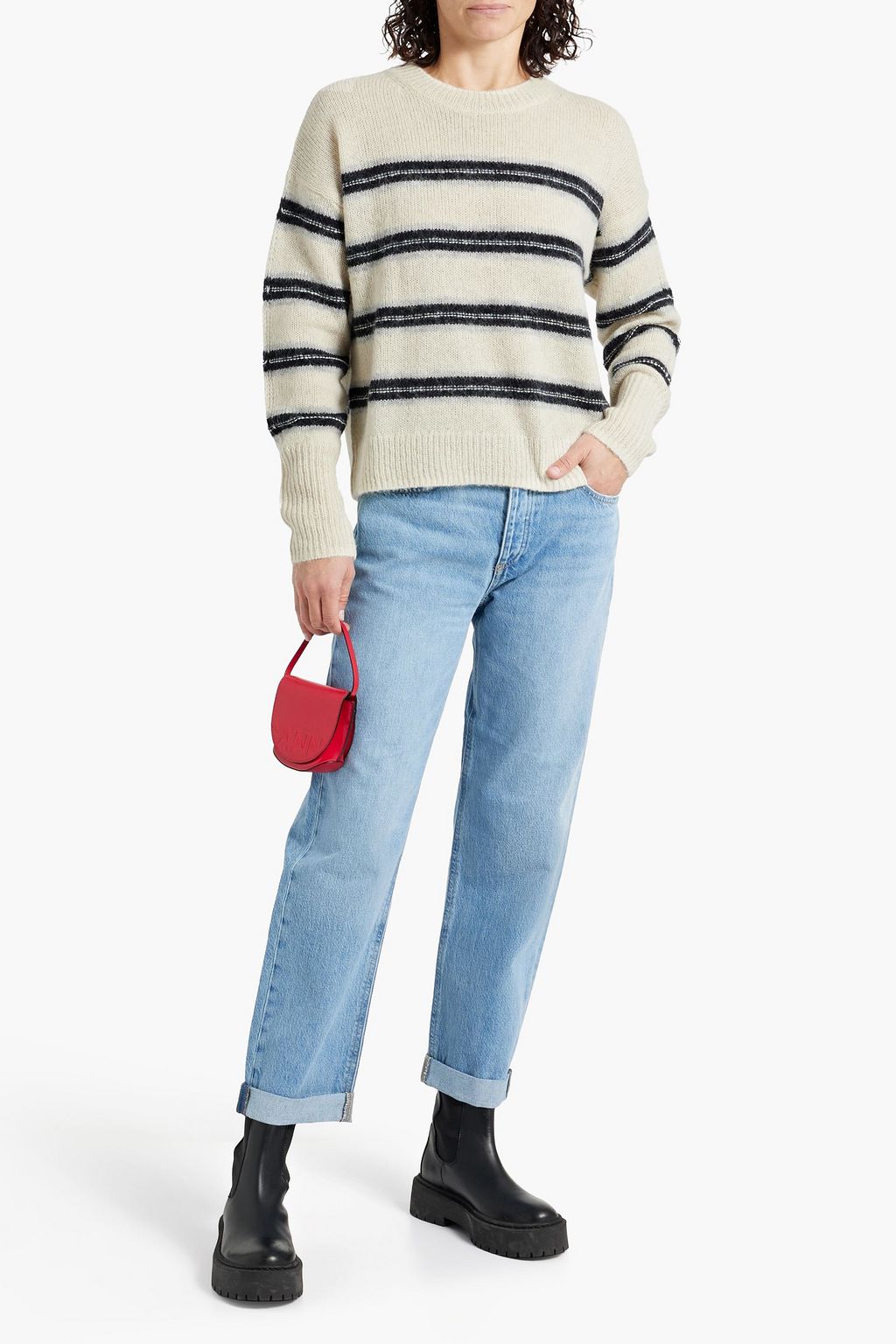 RAG & BONE Kelly striped intarsia-knit sweater