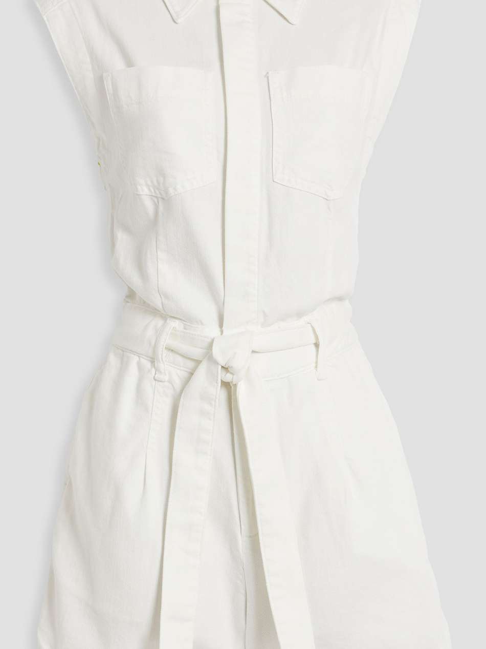 eliza cotton and lyocell-blend twill playsuit