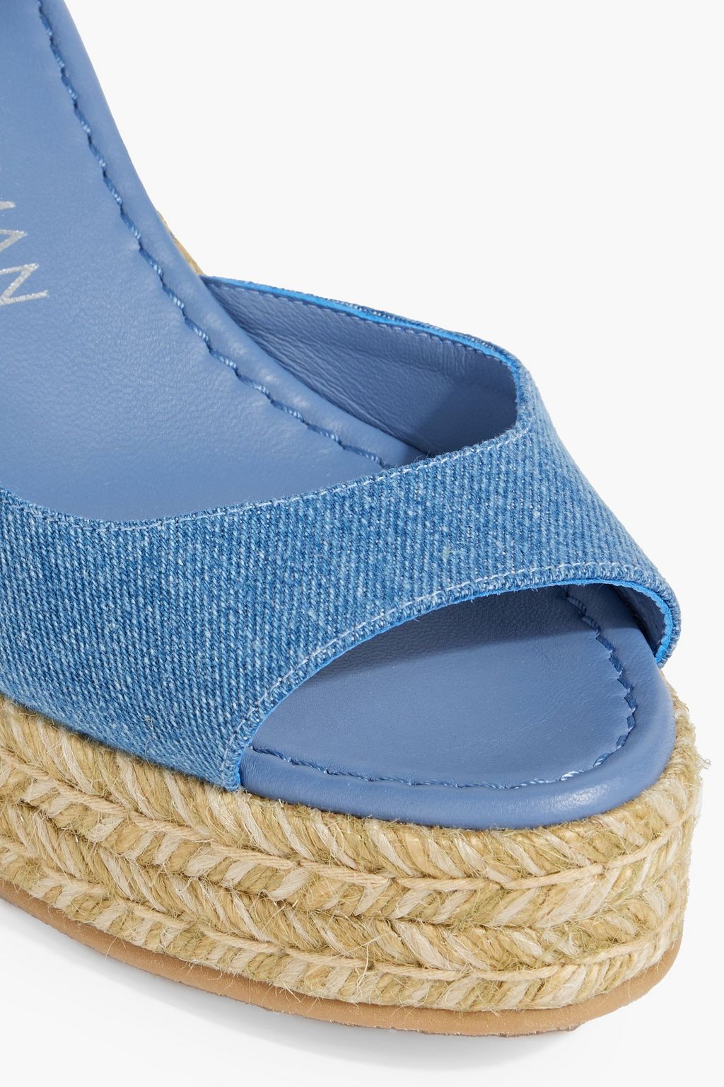 STUART WEITZMAN デニム エスパドリーユウェッジサンダル