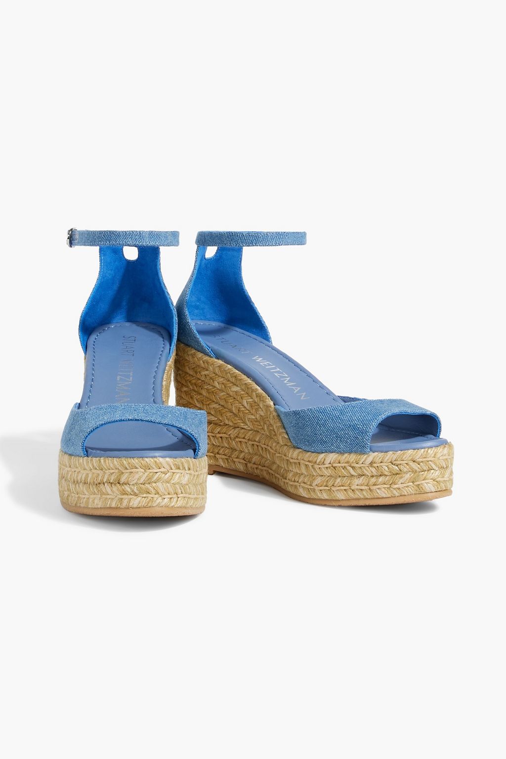 STUART WEITZMAN デニム エスパドリーユウェッジサンダル
