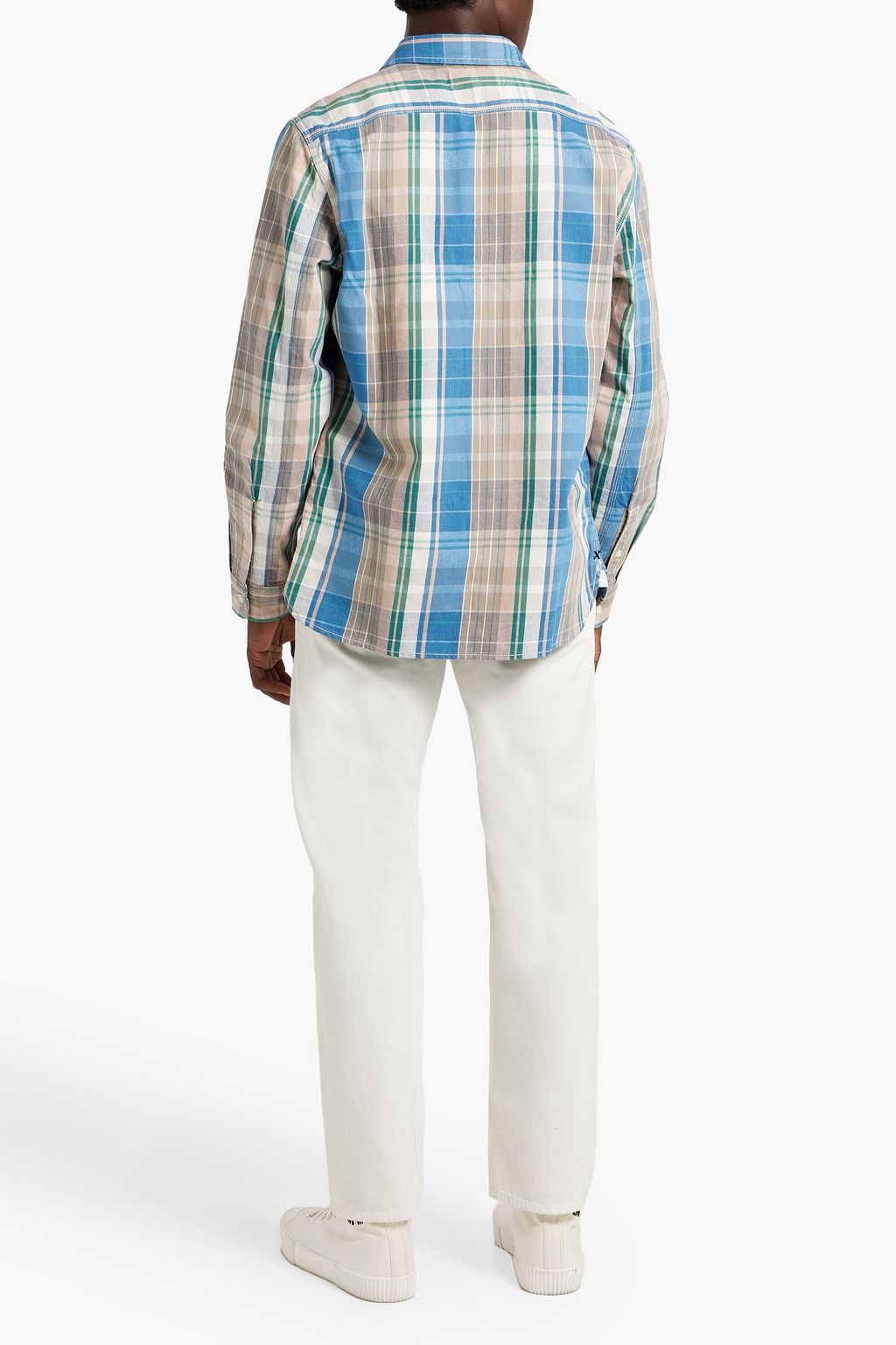 ALEX MILL Checked cotton-twill shirt