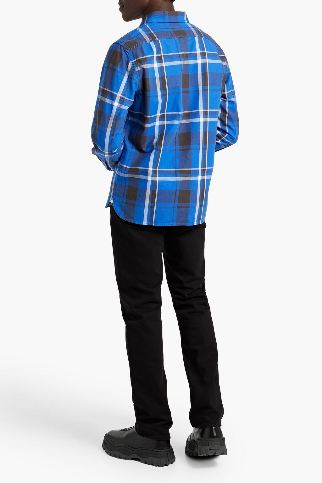 ALEX MILL Checked cotton-twill shirt