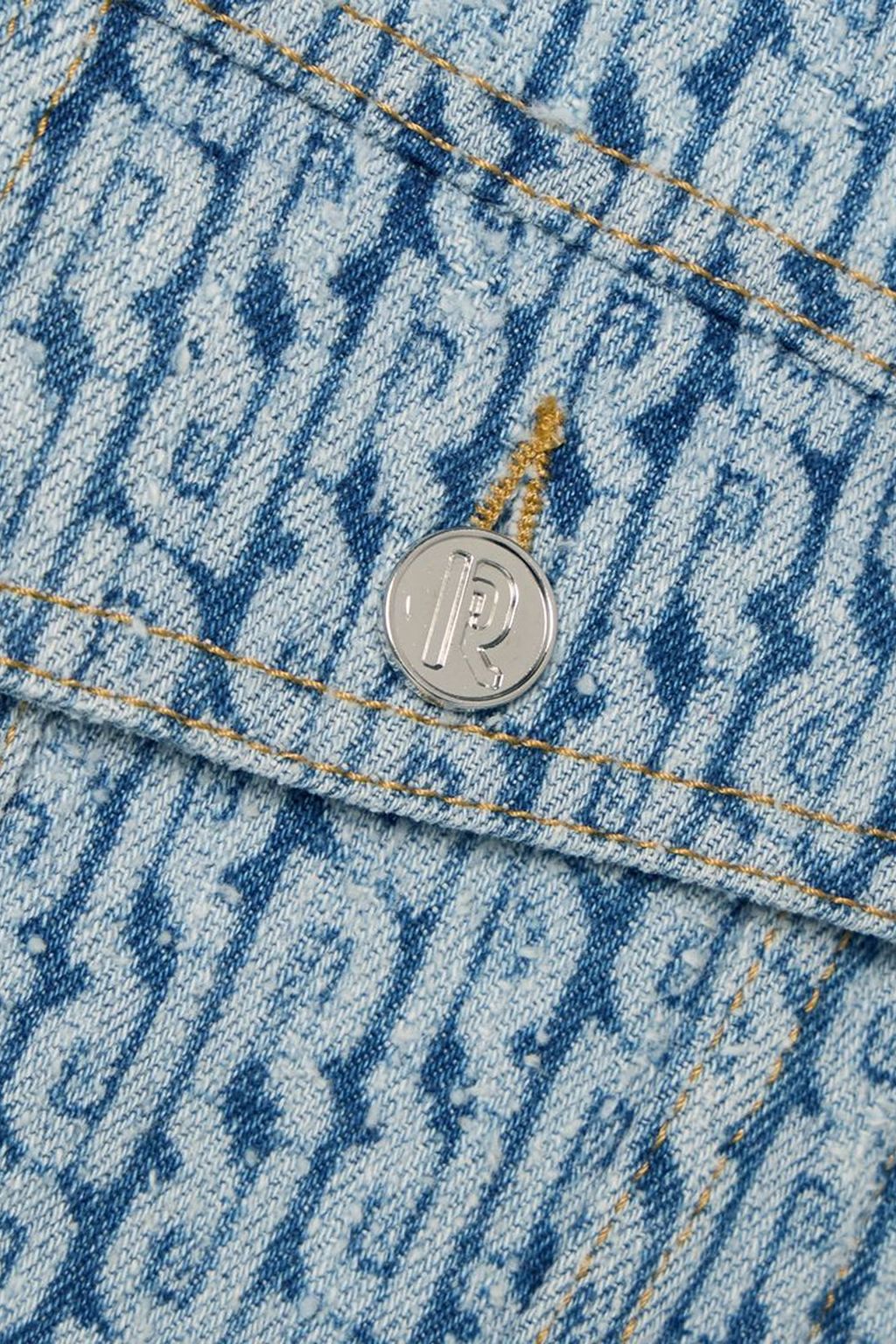 RABANNE Denim-jacquard jacket
