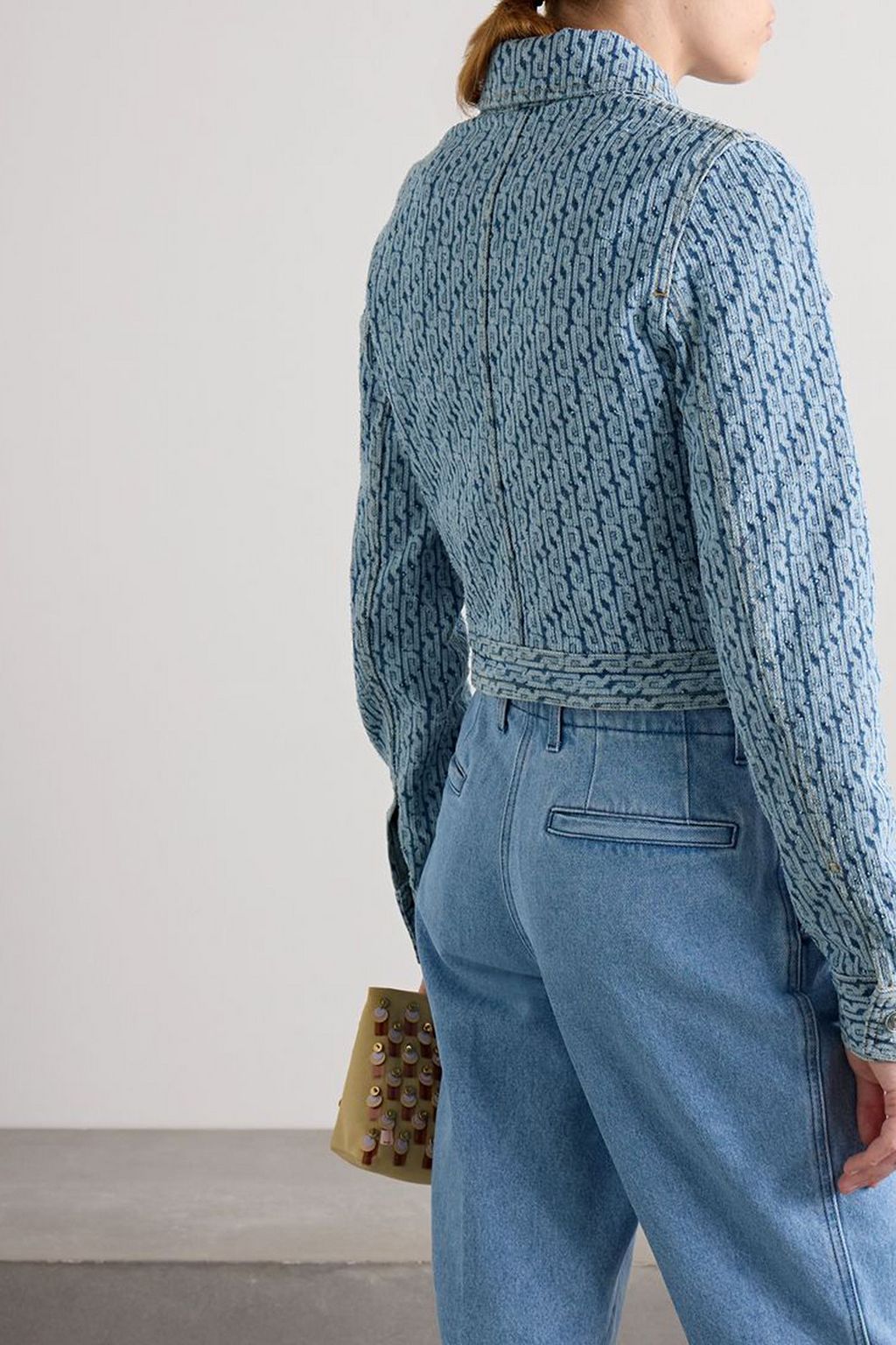 RABANNE Denim-jacquard jacket