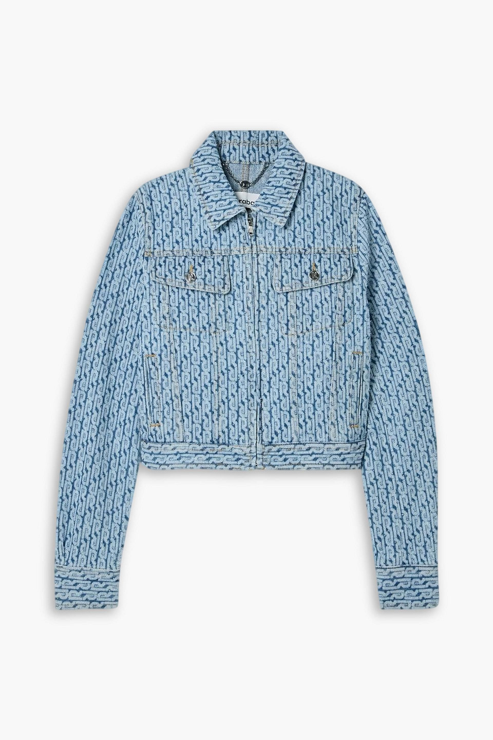 Denim-jacquard jacket