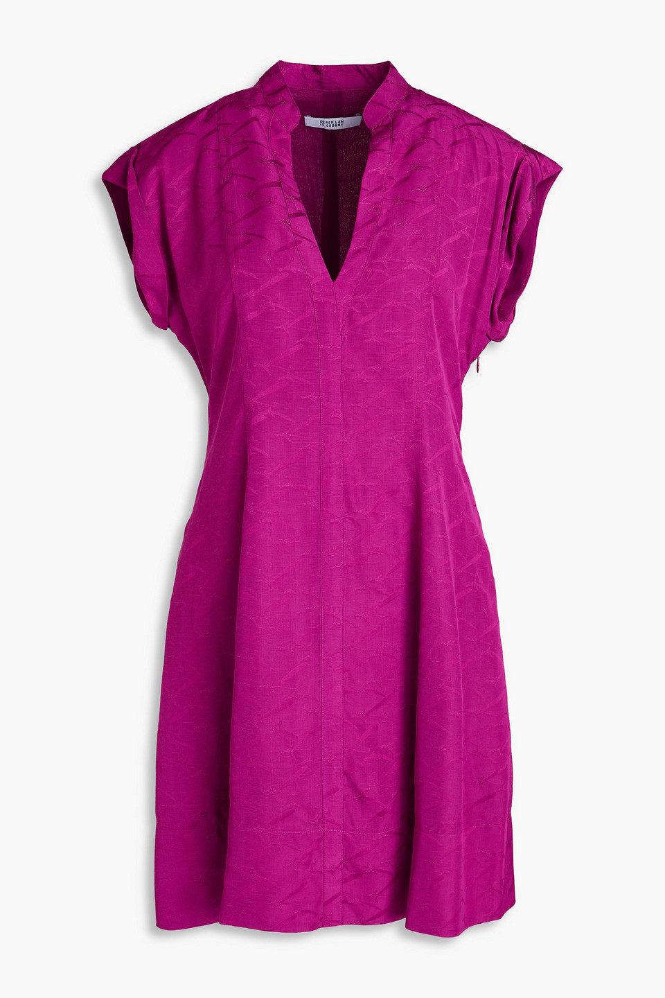 Christina satin-jacquard mini dress