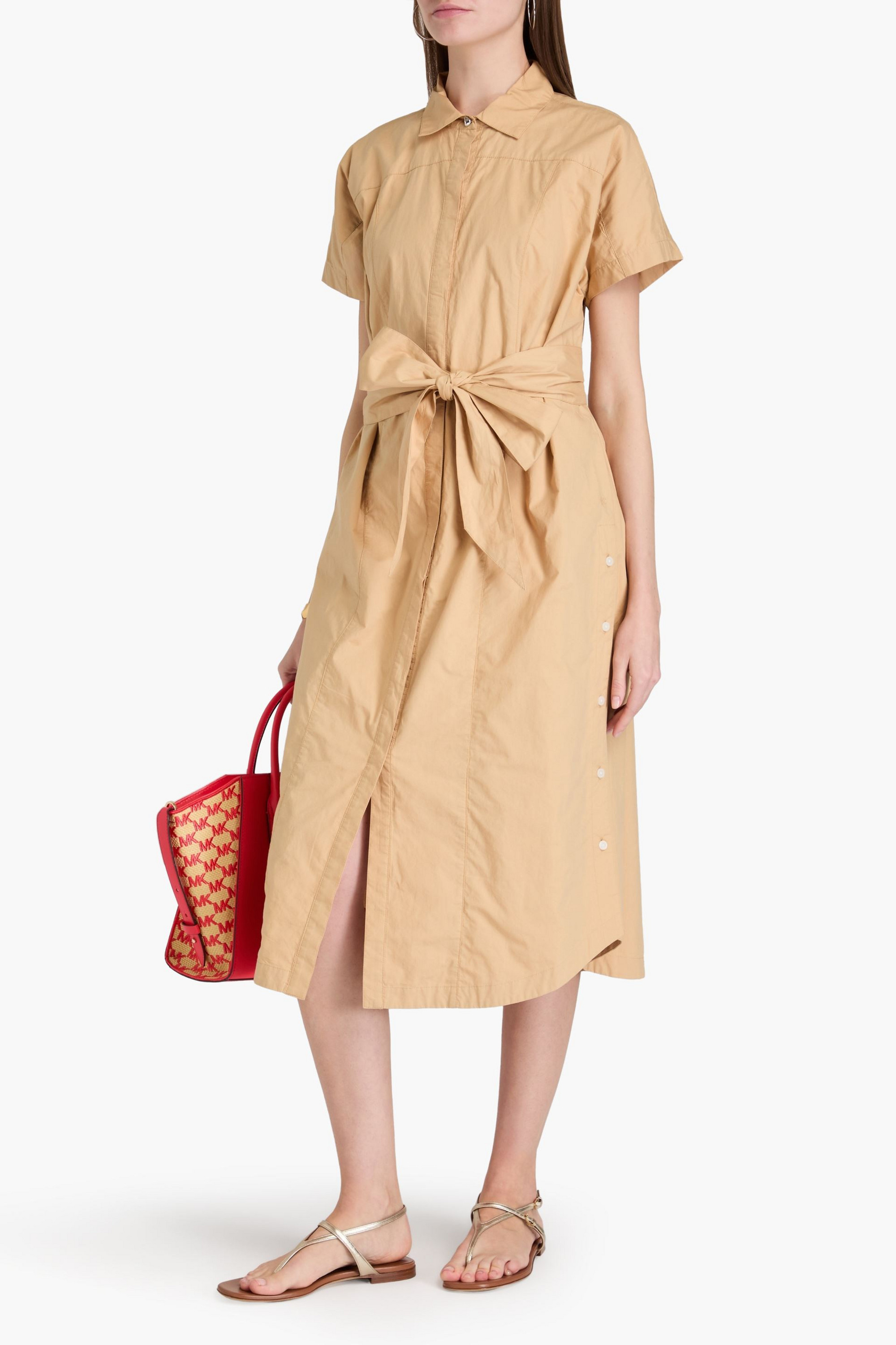 DEREK LAM 10 CROSBY Mikala cotton-poplin midi shirt dress
