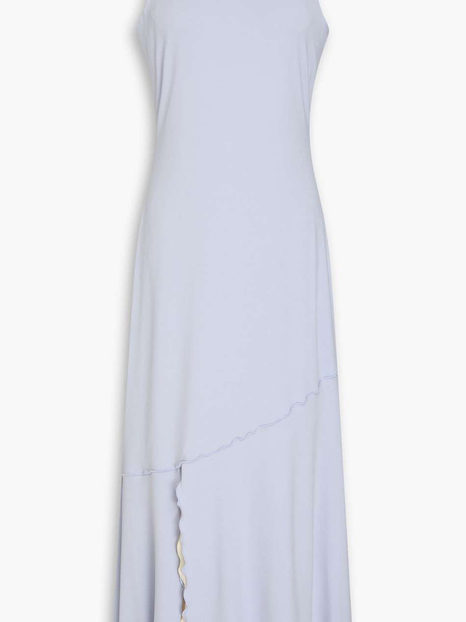 stephanie ruffled stretch-jersey midi dress