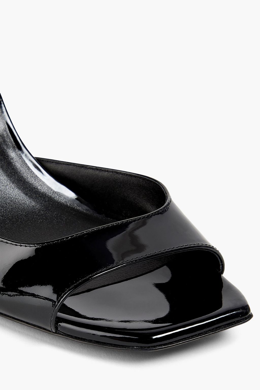 STUART WEITZMAN パテントレザー ウェッジサンダル