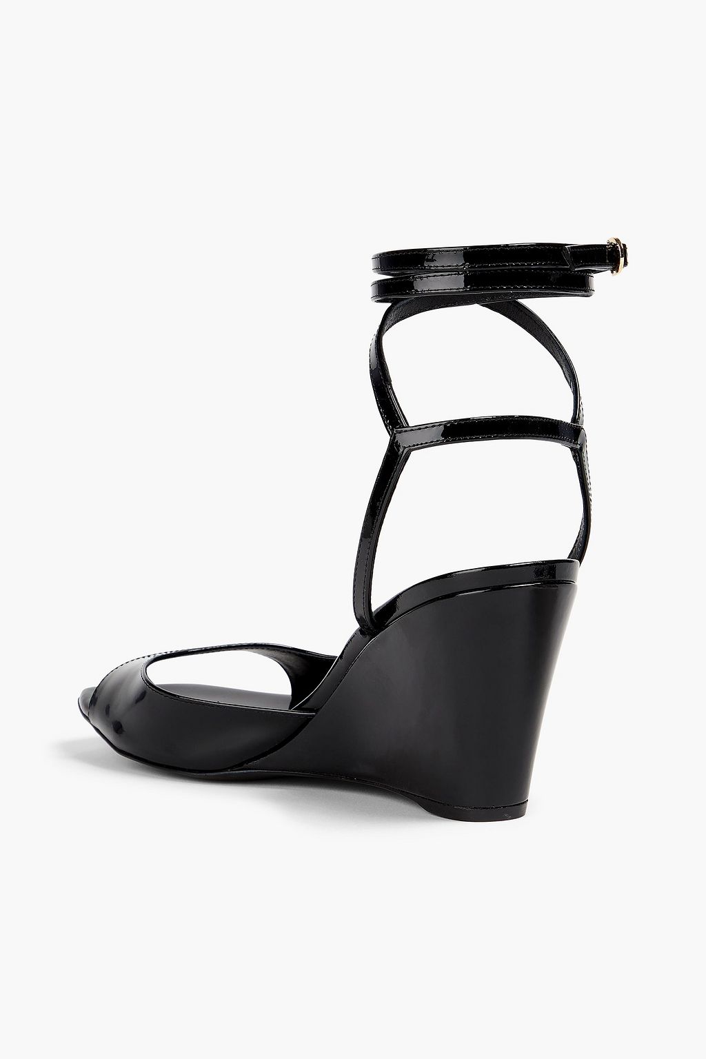 STUART WEITZMAN パテントレザー ウェッジサンダル