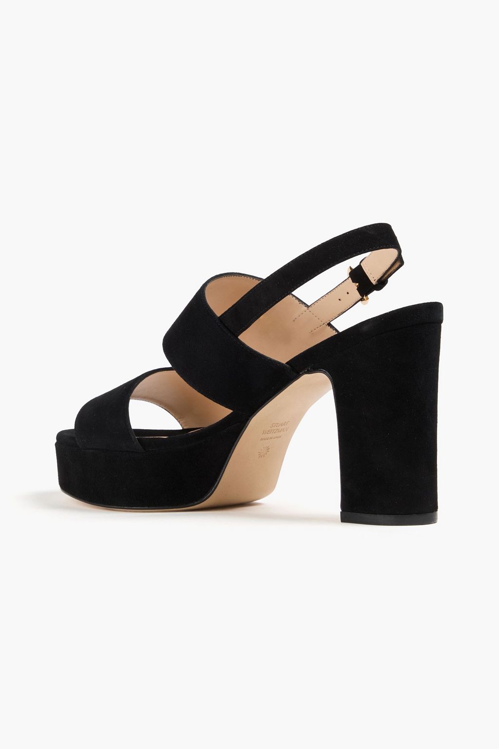 STUART WEITZMAN Ono スエード スリングバック プラットフォームサンダル