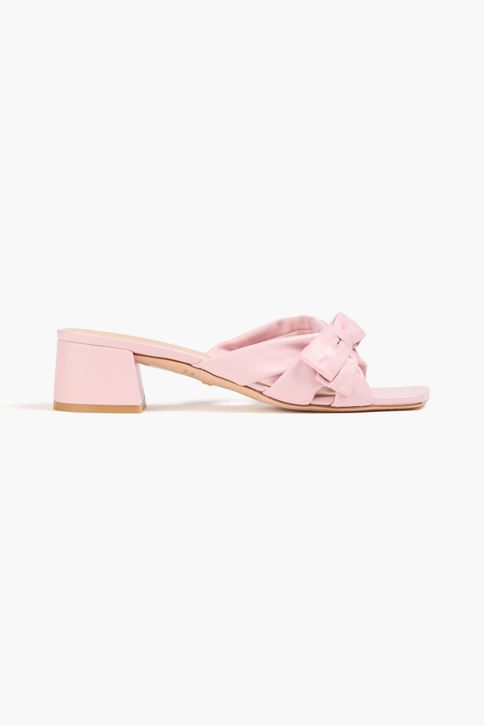 Sofia 45 bow-detailed leather mules