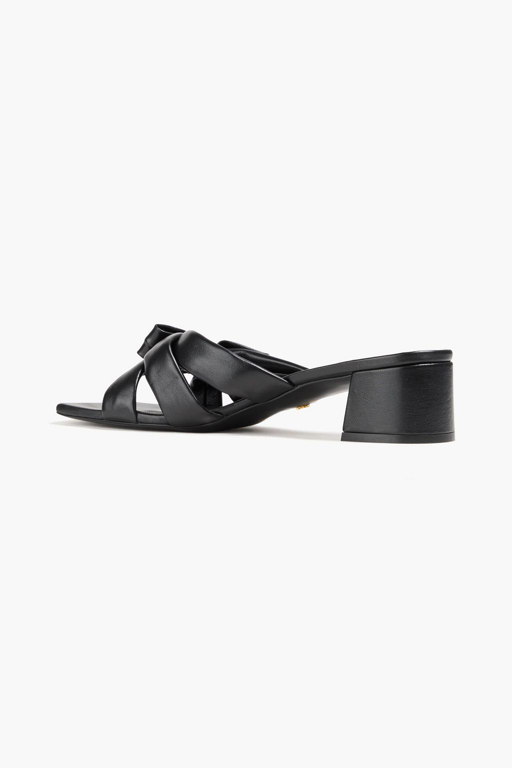 STUART WEITZMAN Sofia 45 レザー ミュール リボン付き