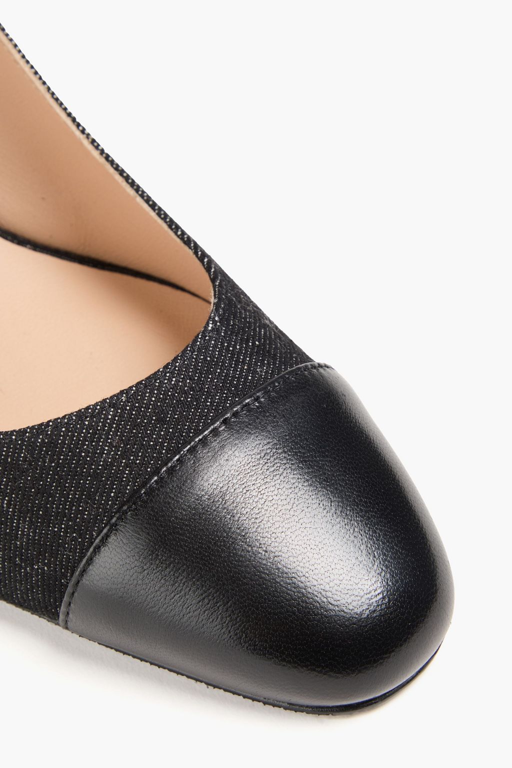 STUART WEITZMAN Sleek 50 denim slingback pumps
