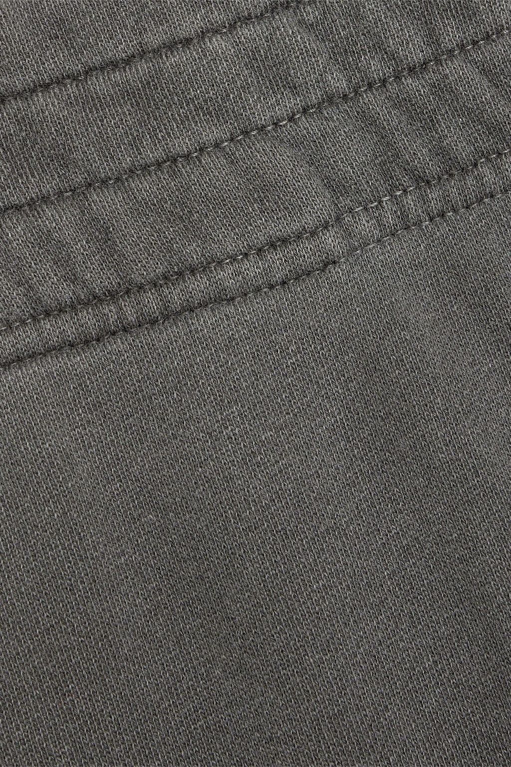 JOHN ELLIOTT Distressed French cotton-terry sweatpants