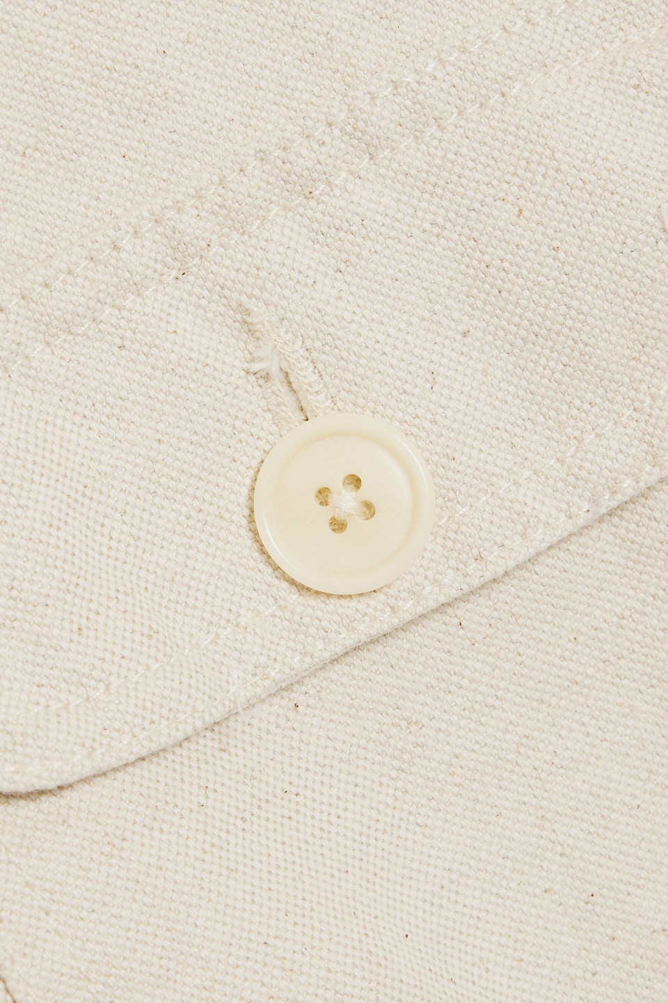 Alex Mill Cotton And Linen-blend Canvas Overshirt In Cream