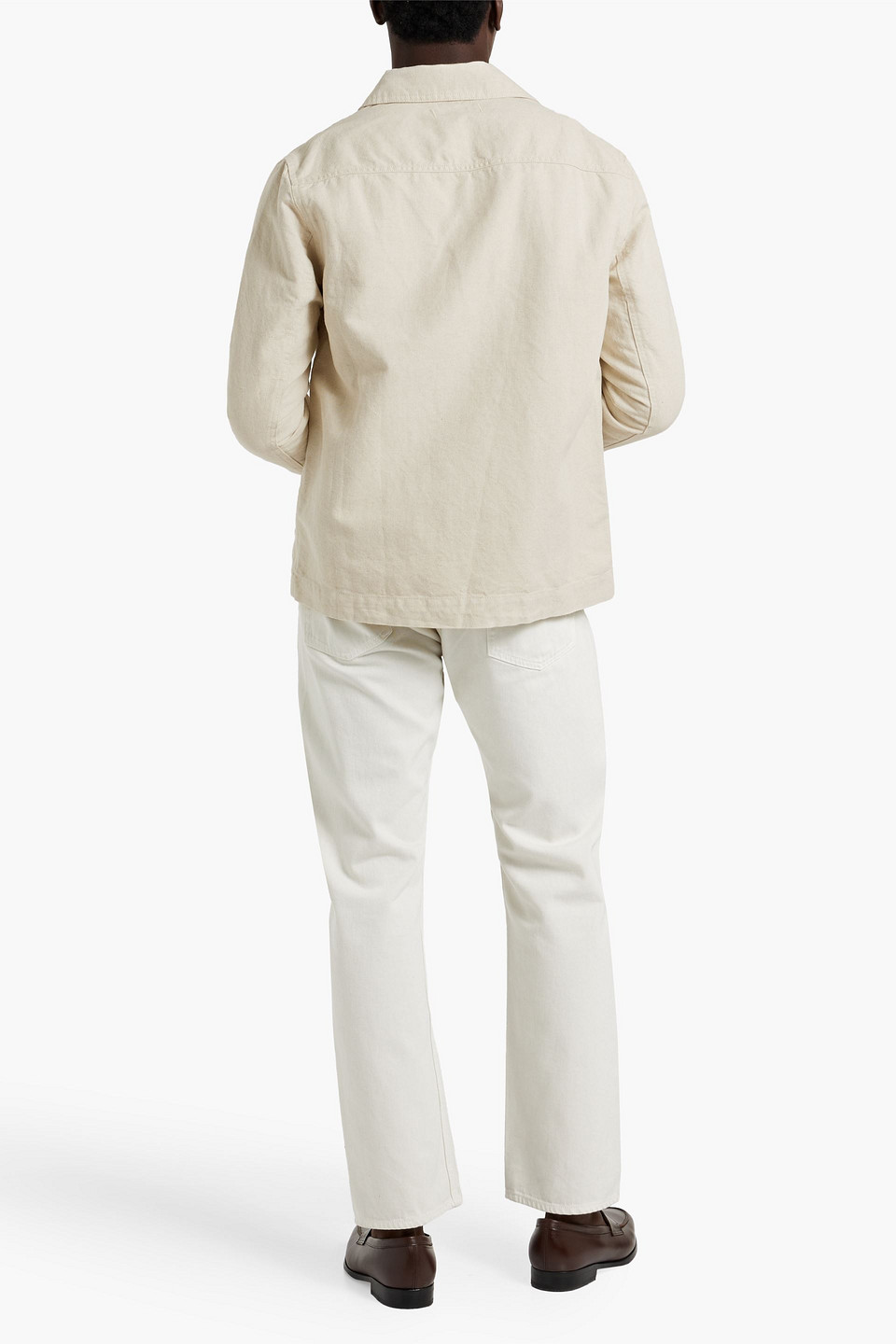 Alex Mill Cotton And Linen-blend Canvas Overshirt In Cream